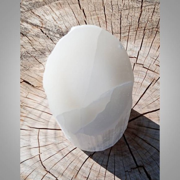 SELENITE slanted lamp Crown CHAKRA : Purification 01 - Picture 10 of 13